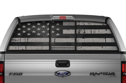 Ford F150 Rear Window Decal Graphics (2009-2014) SUBDUED - RacerX Customs