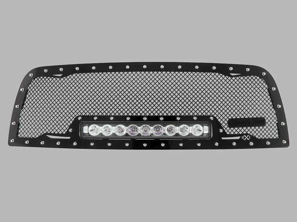 2006, 2007 & 2008 Dodge Ram 1500 Grilles with LED Bar RacerX Customs
