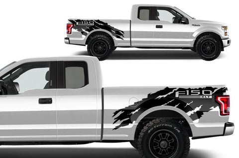 Ford F-150 Wrap Kit (2015-2018) Vinyl - F150-Torn - RacerX Customs