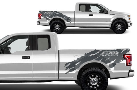 Ford F150 Wrap Kit (2015-2018) Vinyl - FX4-Torn - RacerX Customs