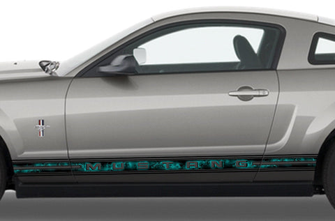 Ford Mustang Rocker Panel Graphics (2005-2009) SMOKE - RacerX Customs