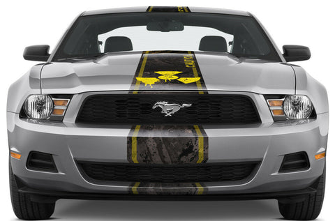 Ford Mustang Racing Stripes Graphic Kit (2010-2014) MELTDOWN - RacerX Customs