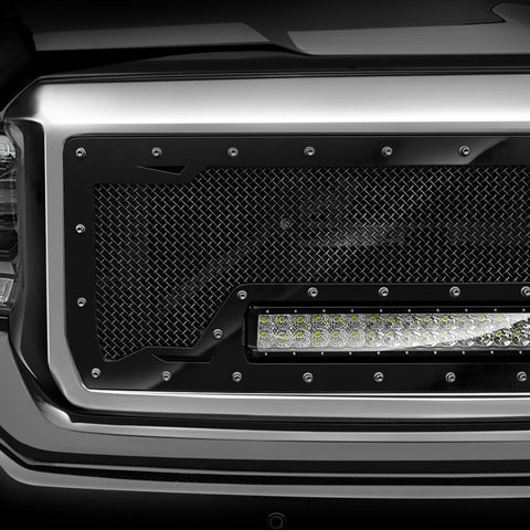 Ford Super Duty Custom Grille with LED Bar (2008-2010) RC1X - RacerX Customs