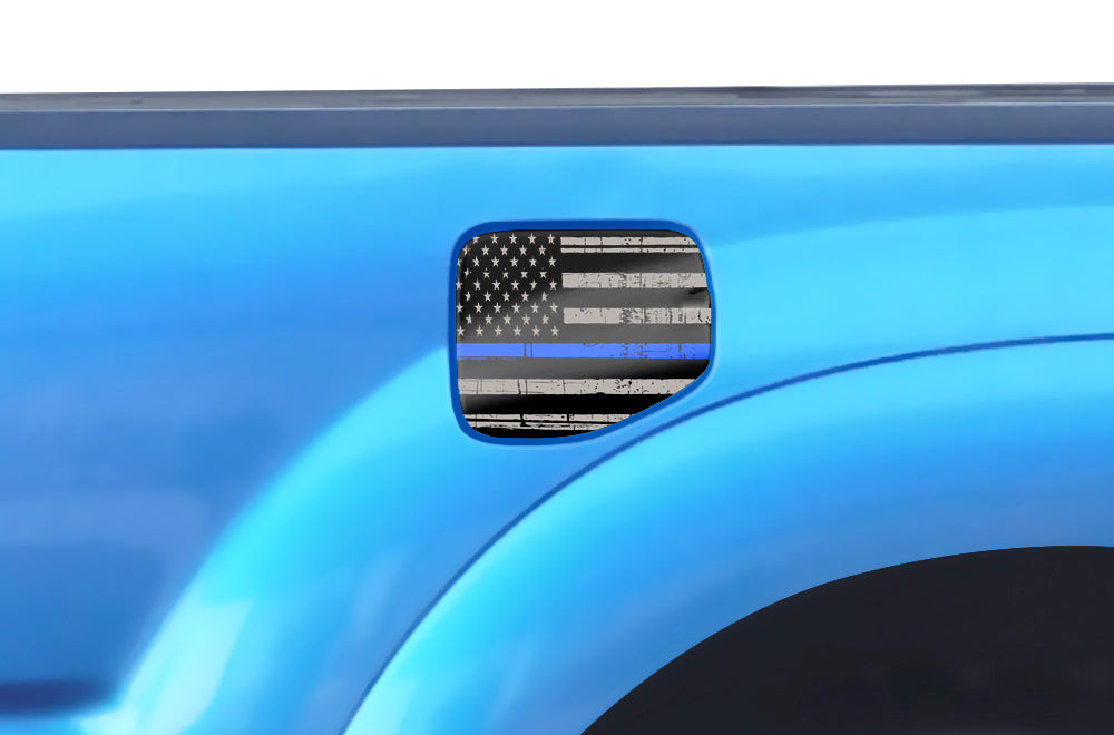 Fuel Door decal graphics for Toyota (Short Bed) RacerX Customs