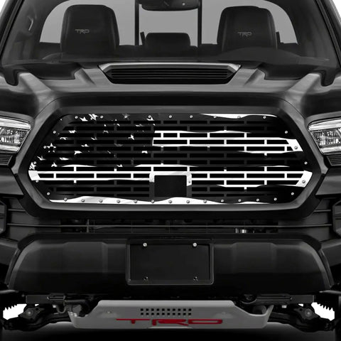 Toyota Tacoma Steel Grille ('18-'22) Printed Subdued Flag