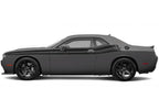 2008-2023  Dodge Challenger with Black RT Stripes against a white  backdrop