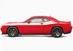 2018 Dodge Challenger with white RT stripes on a white background