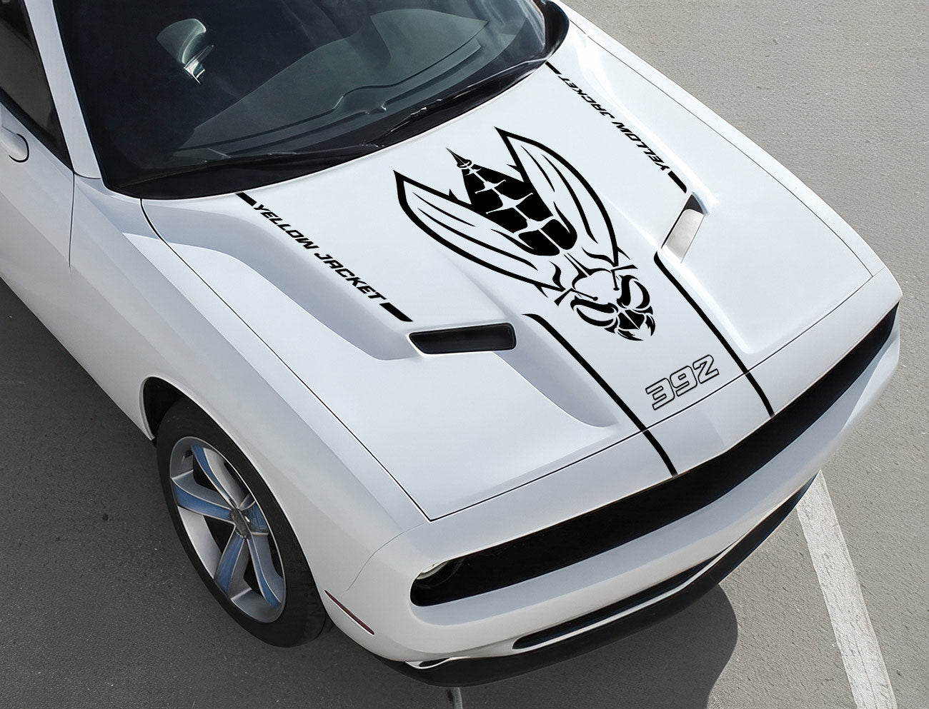 Dodge Challenger Hood Graphics ('15-'23) YELLOW JACKET