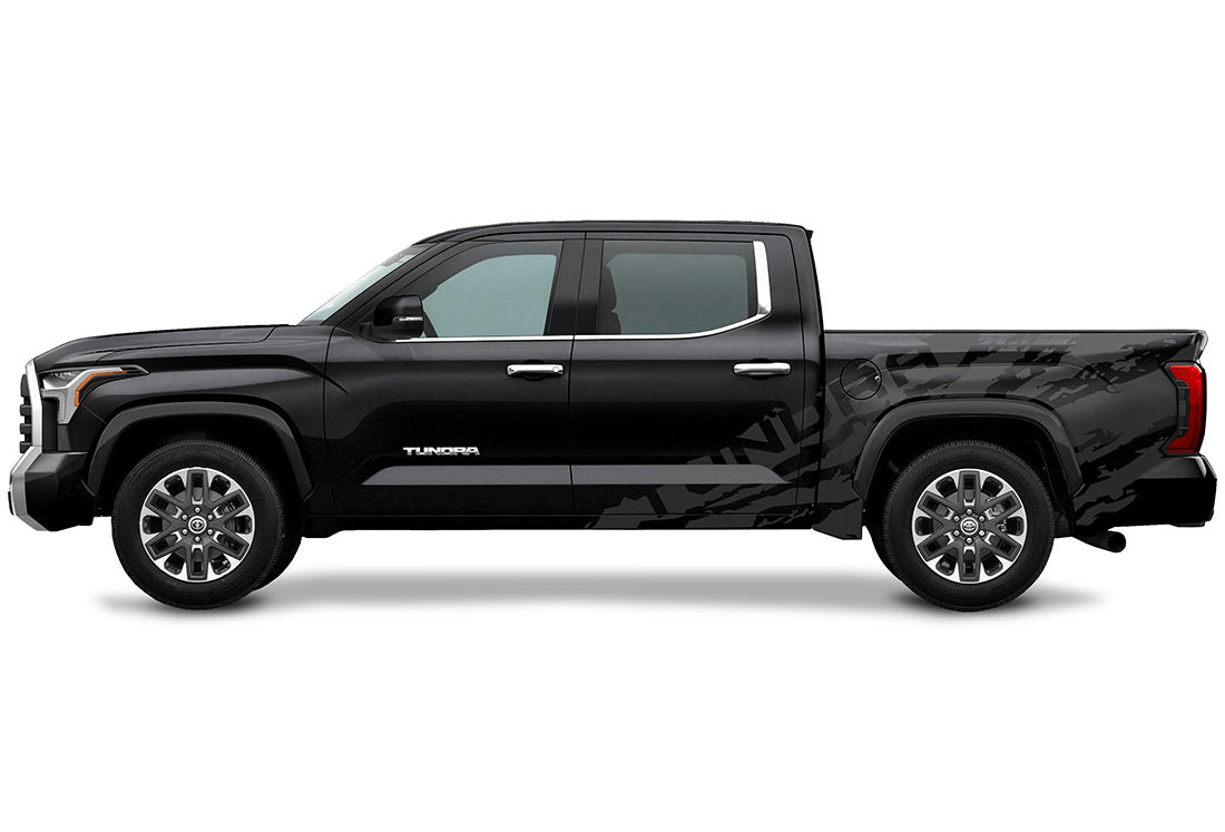 Toyota Tundra Half-Side Decals ('22-'26) TUNDRA Shred