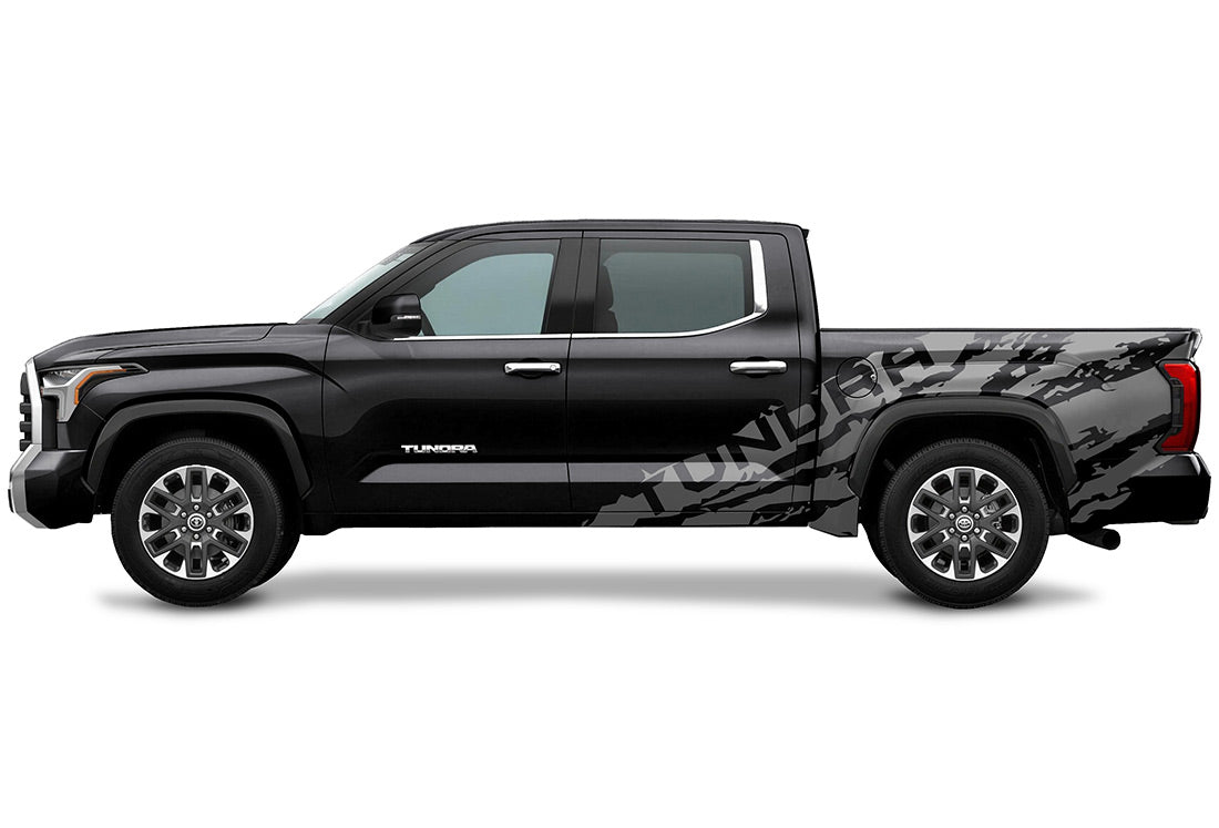 Toyota Tundra Half-Side Decals ('22-'26) TUNDRA Shred