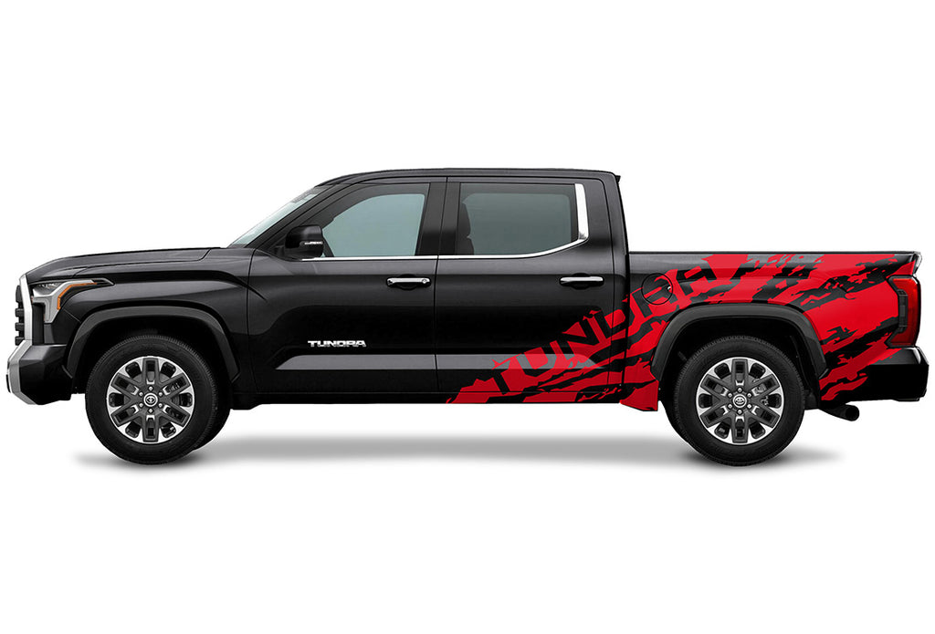 Toyota Tundra Half-Side Decals ('22-'26) TUNDRA Shred