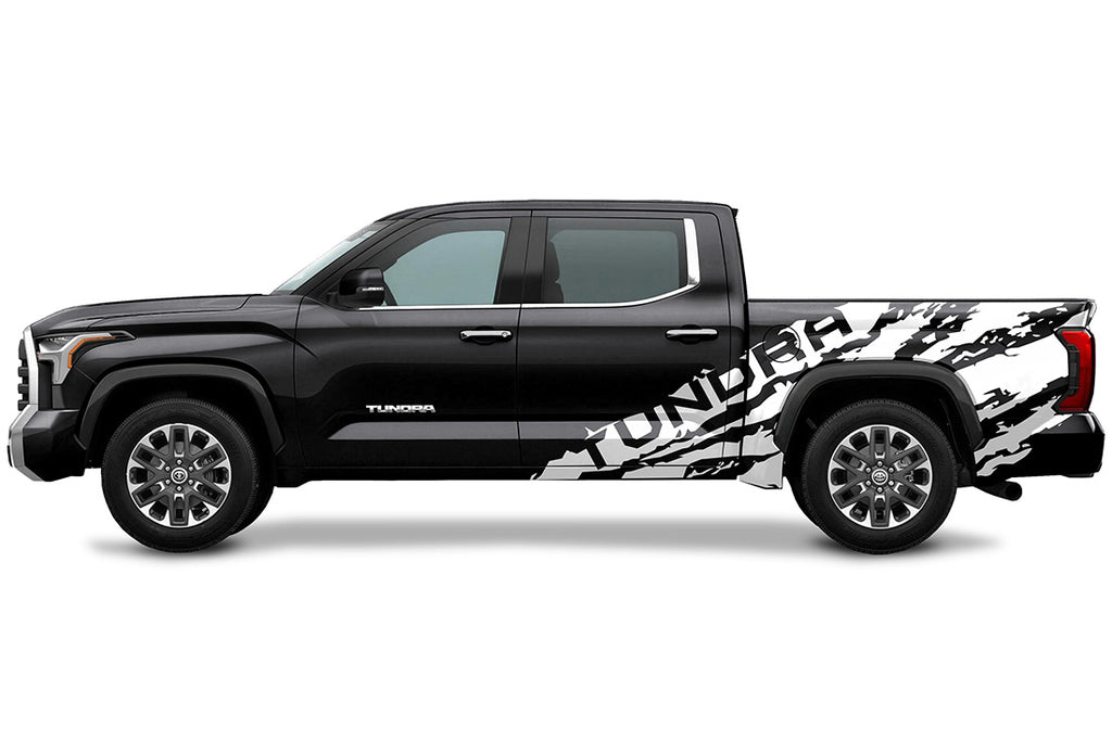 Toyota Tundra Half-Side Decals ('22-'26) TUNDRA Shred