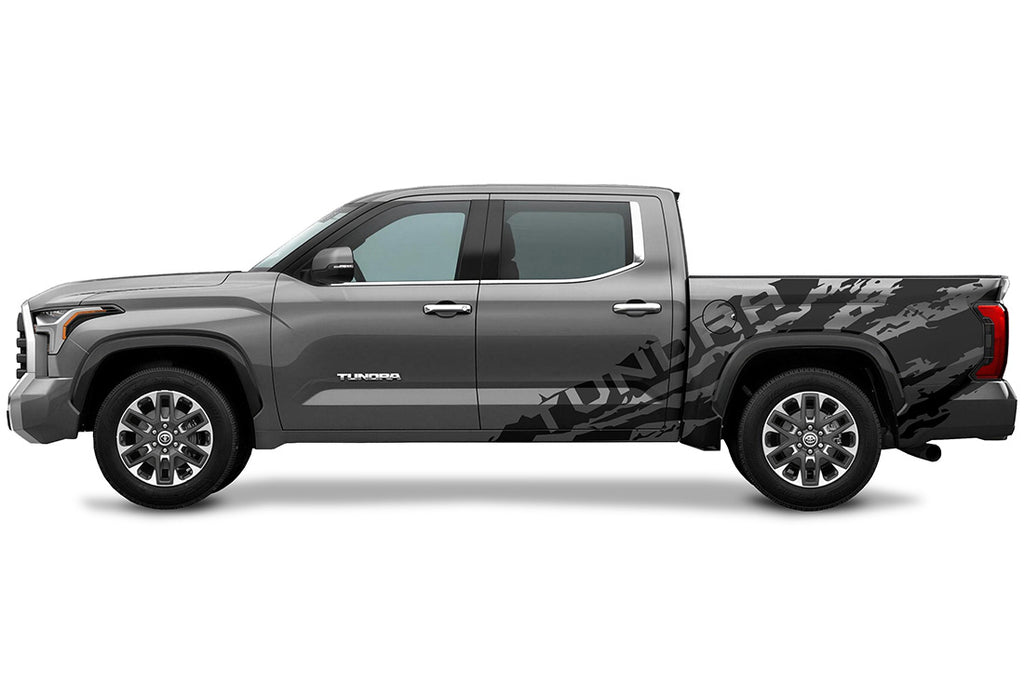 Toyota Tundra Half-Side Decals ('22-'26) TUNDRA Shred