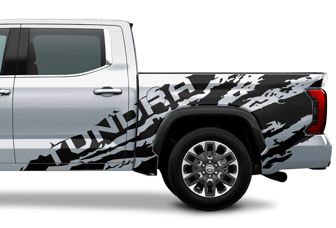 Toyota Tundra Half-Side Decals ('22-'26) TUNDRA Shred
