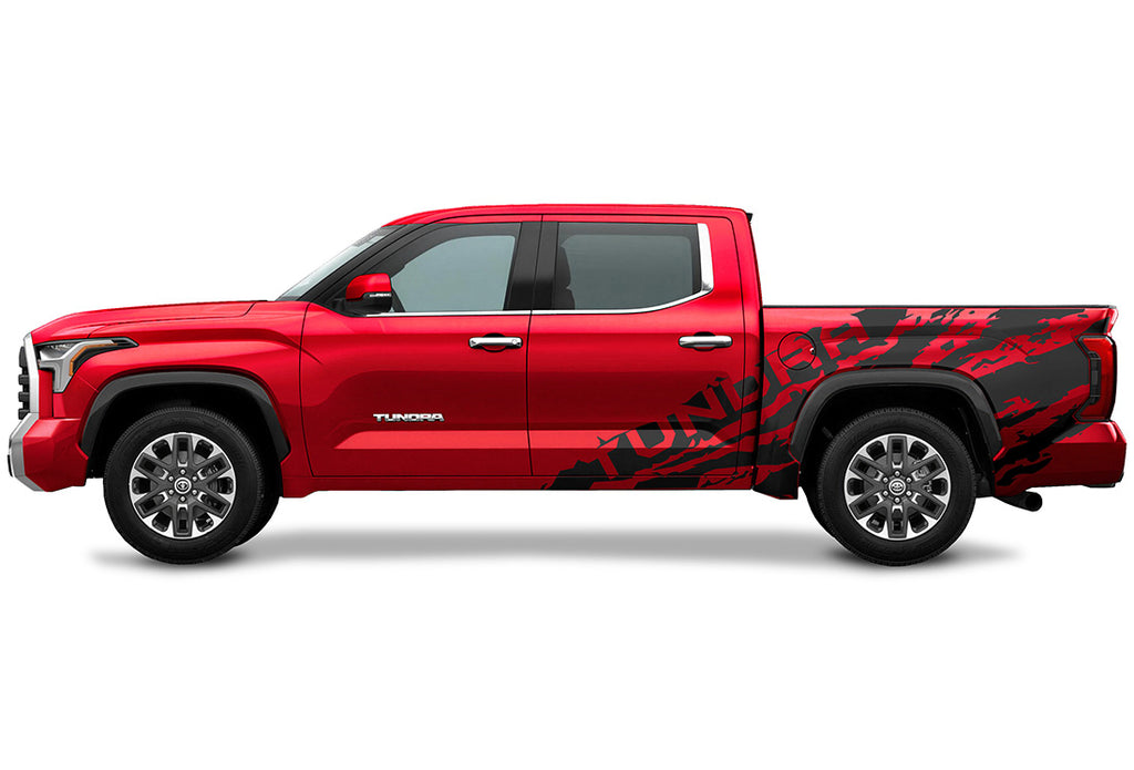 Toyota Tundra Half-Side Decals ('22-'26) TUNDRA Shred