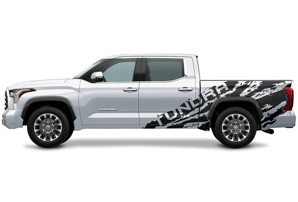 Toyota Tundra Half-Side Decals ('22-'26) TUNDRA Shred