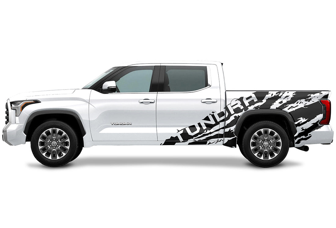 Toyota Tundra Half-Side Decals ('22-'26) TUNDRA Shred