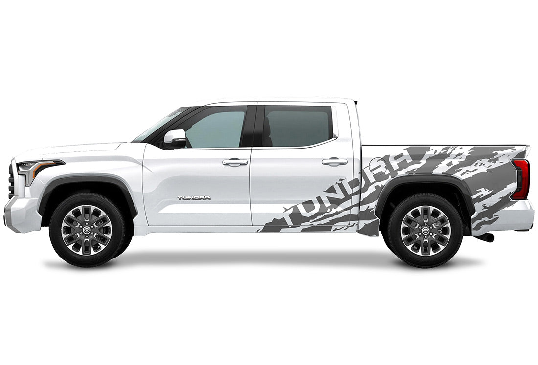 Toyota Tundra Half-Side Decals ('22-'26) TUNDRA Shred