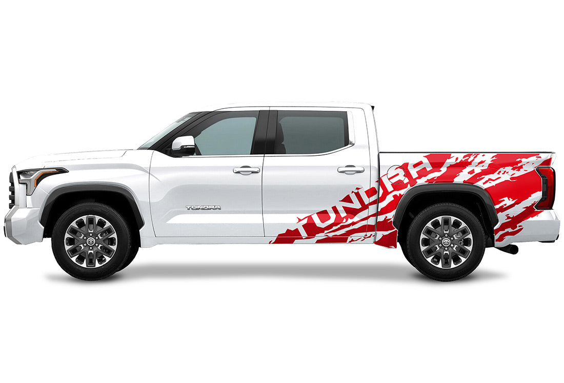 Toyota Tundra Half-Side Decals ('22-'26) TUNDRA Shred