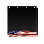 Mud Flap Splash Guards for Semi-Trucks with Stainless Steel Weights - American Flag