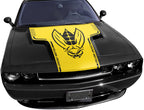 Dodge Challenger Hood Graphics ('08-'14) YELLOW JACKET (Back-Fill)