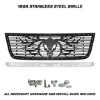 Chevy Silverado 1500 Steel Grille ('03-'07) BUCK Pattern - RacerX Customs | Auto Graphics, Truck Grilles and Accessories