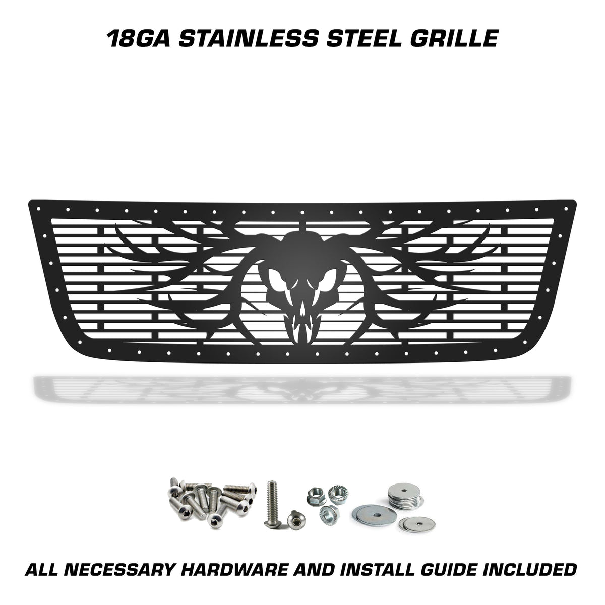 Chevy Silverado 1500 Steel Grille ('03-'07) BUCK Pattern - RacerX Customs | Auto Graphics, Truck Grilles and Accessories
