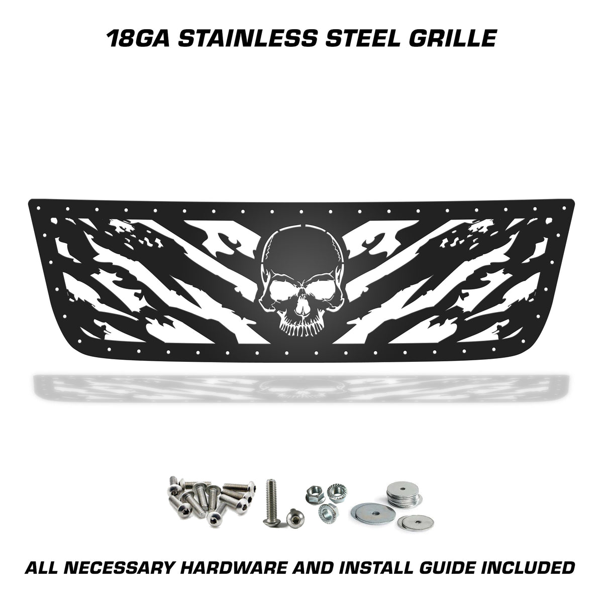 Chevy Silverado 1500/2500 Steel Grille ('03-'07) NIGHTMARE - RacerX Customs | Auto Graphics, Truck Grilles and Accessories