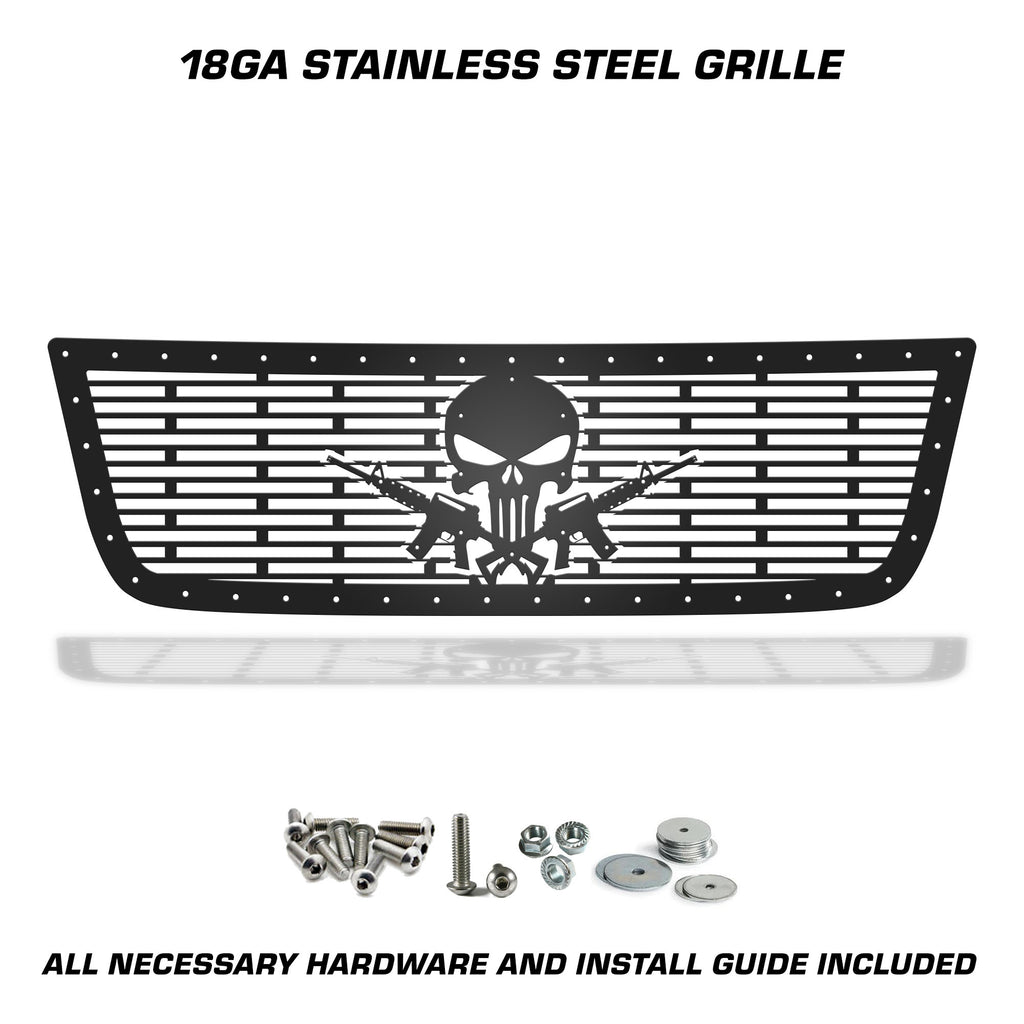 Custom Grill for Chevy Silverado - PUNISHER AR-15 – RacerX Customs ...