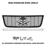 Chevy 1500/2500 Steel Grille ('03-'07) PUNISHER AR-15 - RacerX Customs | Auto Graphics, Truck Grilles and Accessories