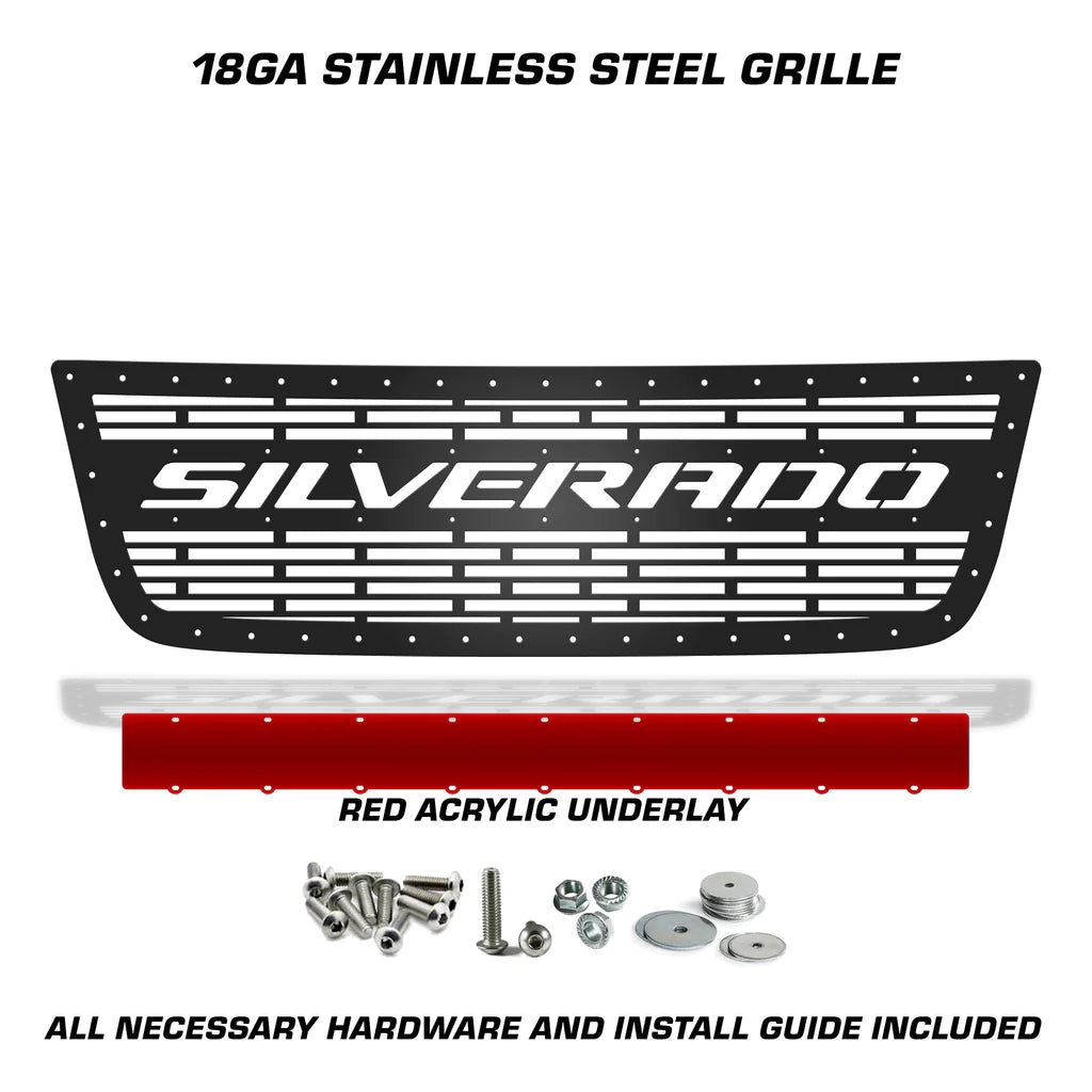 Blue Chevy Silverado Steel Grill '03-'07 – RacerX Customs | Auto ...