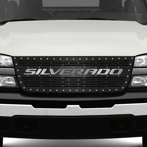 Chevy 1500/2500 Grille ('03-'07) Stainless Steel Underlay SILVERADO - RacerX Customs | Auto Graphics, Truck Grilles and Accessories