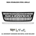 Chevy 1500/2500 Steel Grille ('03-'07) SILVERADO - RacerX Customs | Auto Graphics, Truck Grilles and Accessories