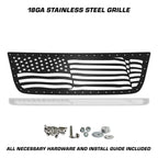 Chevy Silverado 1500/2500 Steel Grille ('03-'07) AMERICAN FLAG - RacerX Customs | Auto Graphics, Truck Grilles and Accessories