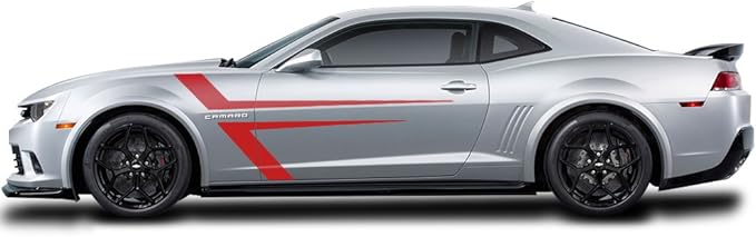 Chevy Camaro Vinyl Stripes Wrap Kit ('10-'15) Side "T" Stripes - RacerX Customs | Auto Graphics, Truck Grilles and Accessories