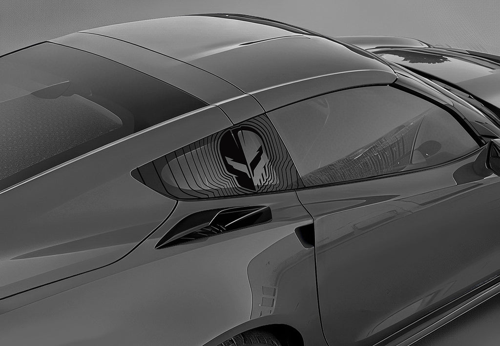 Chevy Corvette C7  Side-Rear Window Decal - Corvette Jake