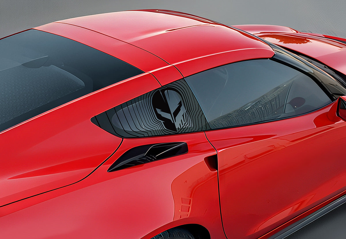 Chevy Corvette C7  Side-Rear Window Decal - Corvette Jake