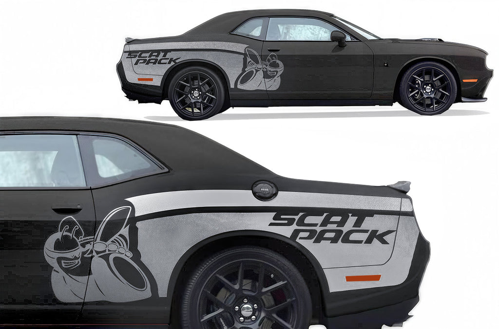 Dodge Challenger Rear-Side Decals ('08-'23) Scat Pack