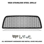 Dodge Ram 2500/3500 ('13-'18) Steel Grille BRICK Pattern