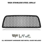 Dodge Ram 2500/3500 Steel Grille ('13-'18) Honeycomb - RacerX Customs | Auto Graphics, Truck Grilles and Accessories