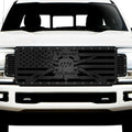 Steel Grille for Ford Super Duty F250/F350 ('17-'19) | LIBERTY OR DEATH - RacerX Customs | Auto Graphics, Truck Grilles and Accessories
