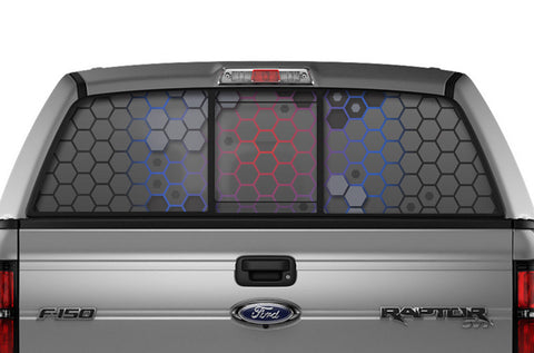 Ford F150 Rear Window Decals | Hexed Design | RacerX Customs