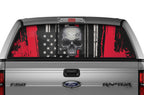 Ford Raptor Rear Window Decal Graphics ('09-'14) Red Line Skull - RacerX Customs | Auto Graphics, Truck Grilles and Accessories