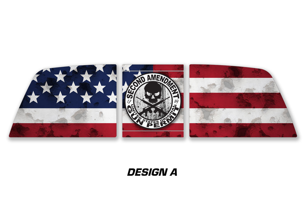 Ford Raptor Rear Window Decal Graphics ('09-'14) 2nd AMENDMENT - RacerX Customs | Auto Graphics, Truck Grilles and Accessories