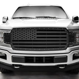 Ford F150 Black Steel Grille ('18-'20) American Flag Pattern