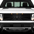 Ford Raptor Grille ('10-'14) Black Steel, BLACK WIDOW Pattern