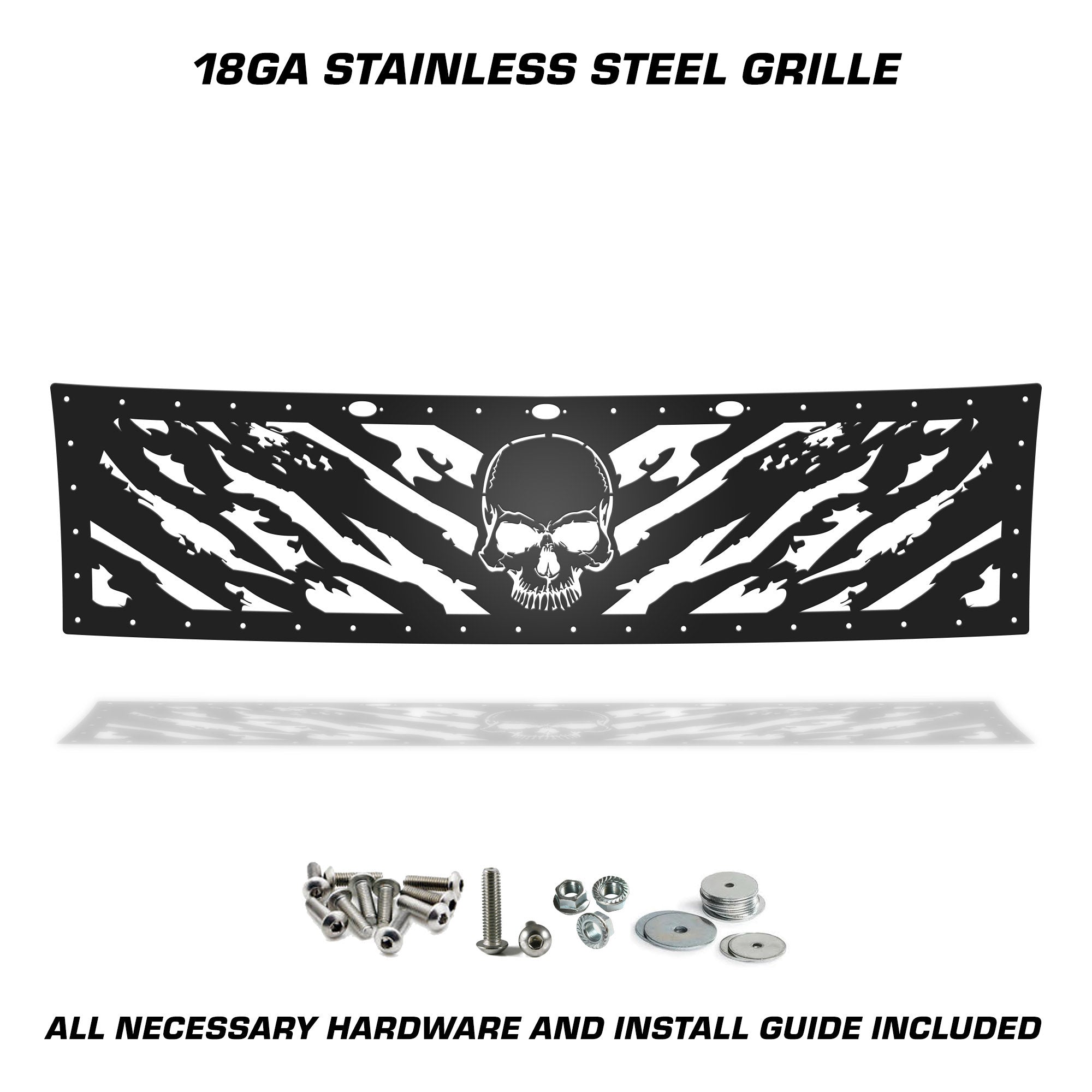 Ford Raptor Grille ('10-'14) Black Steel, NIGHTMARE - RacerX Customs | Auto Graphics, Truck Grilles and Accessories