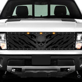 Ford Raptor Grille ('10-'14) Black Steel, NIGHTMARE - RacerX Customs | Auto Graphics, Truck Grilles and Accessories