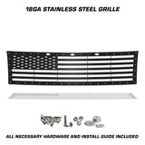 Ford Raptor Grille ('10-'14) Black Steel, USA FLAG - RacerX Customs | Auto Graphics, Truck Grilles and Accessories