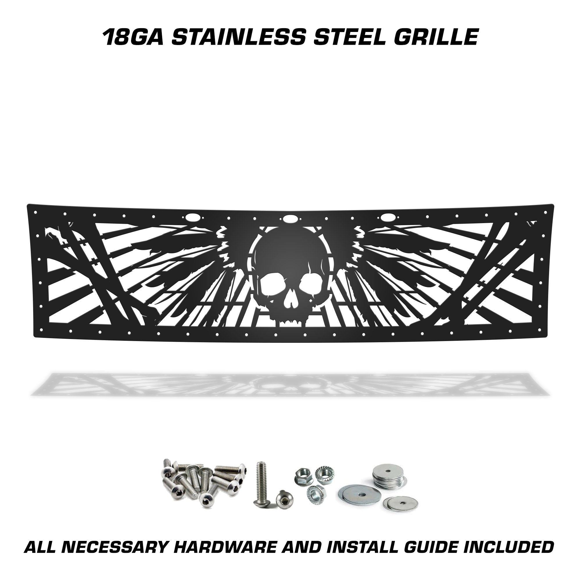 Ford Raptor Grille ('10-'14) Black Steel, WRATH - RacerX Customs | Auto Graphics, Truck Grilles and Accessories